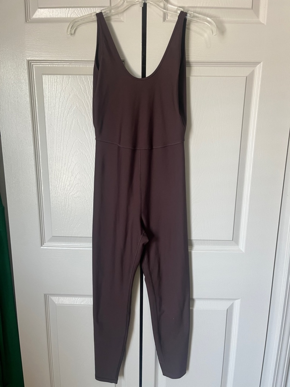 Scoop-Neck Women’s Jumpsuit in Brown